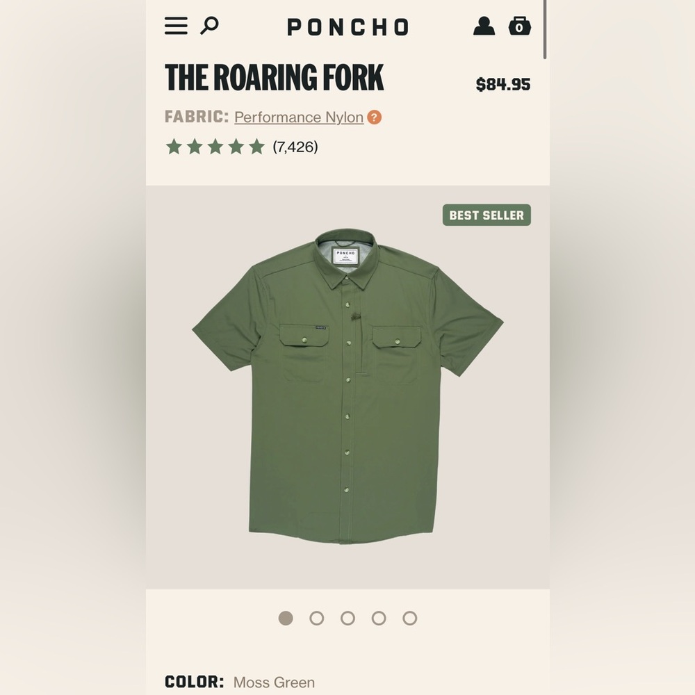 Poncho Outdoors Short Sleeve Shirts - Picture 3 of 6